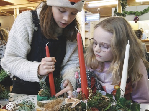 Kerststukjes maken