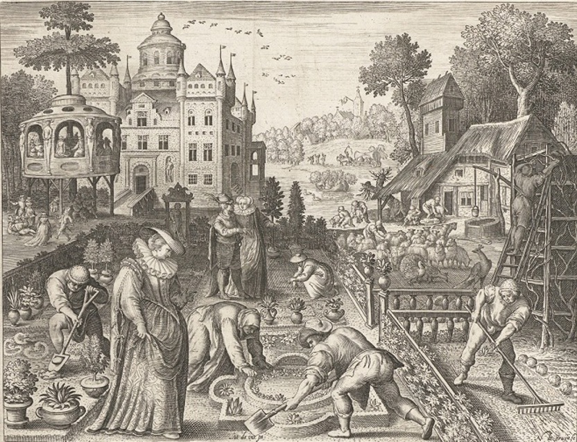 Lente door Nicolaes de Bruyn, datering 1581-1599 (Collectie Rijksmuseum)