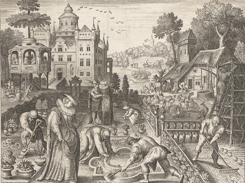 Lente door Nicolaes de Bruyn, datering 1581-1599 (Collectie Rijksmuseum)