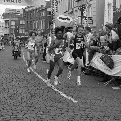 Hardloopwedstrijd met Letitia Vriesde