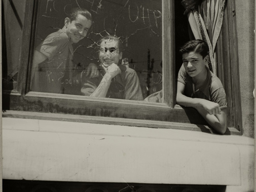 Hotel Colón, Barcelona, 1936, foto Gerda Taro (collectie Nationaal Archief)