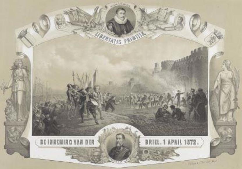 De Inneming van Den Briel op 1 April 1572, anoniem (1872) (Collectie Rijksmuseum)