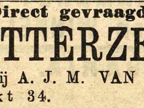 Vacature in Delftsche Courant, 1913