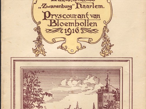 Prijscourant van kwekerij Van Tubergen, 1916, C. Hoog.