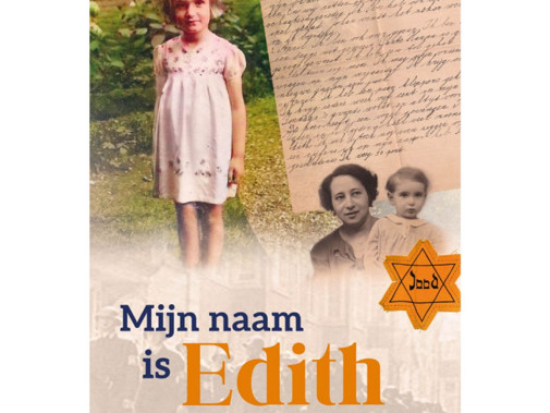Omslag van het boek met als titel Mijn naam is Edith, geschreven door Lianne Biemond.