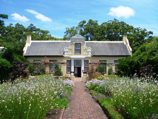 Foto voorzijde huis van Vergelegen Wine Estate